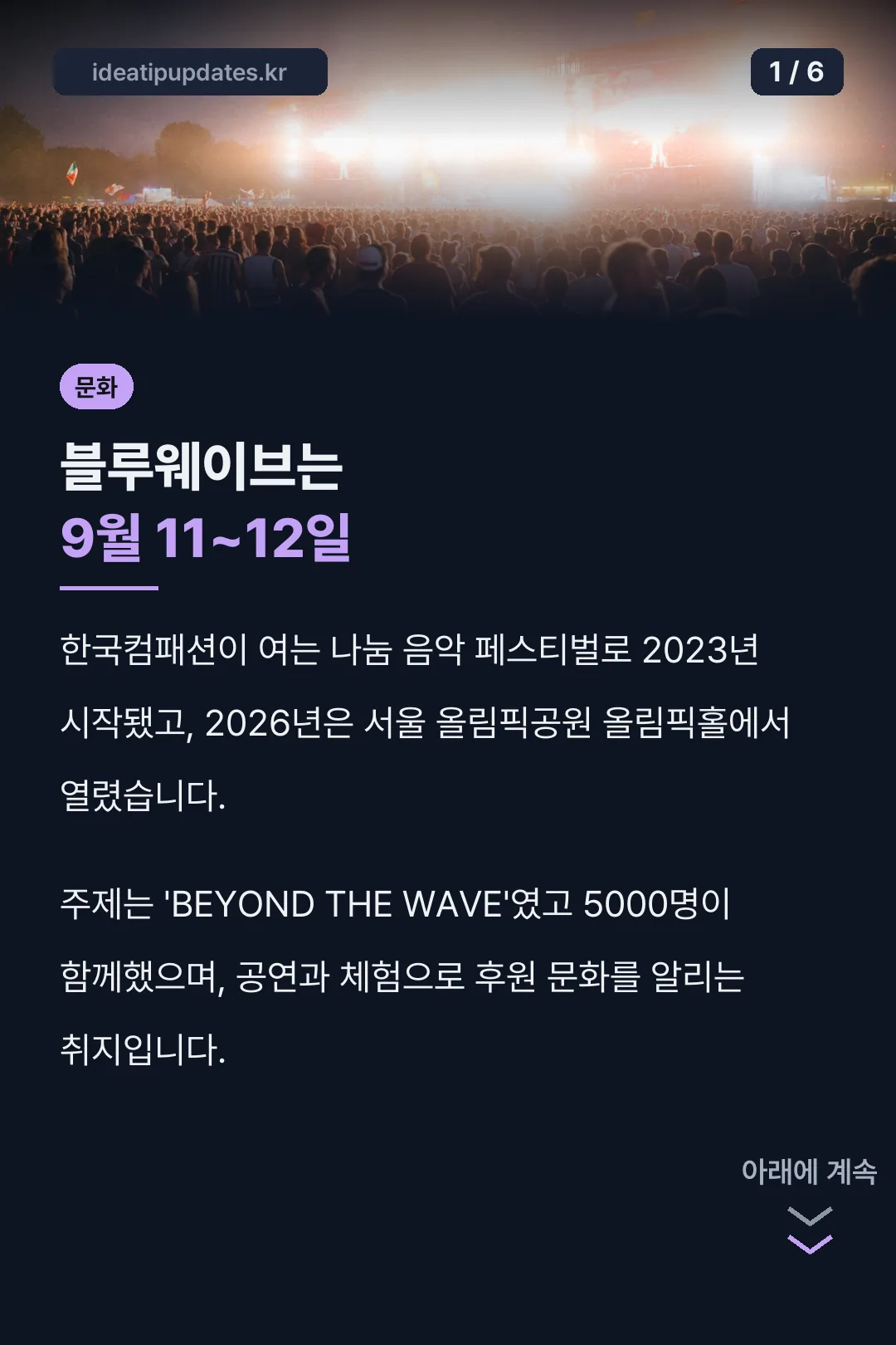블루웨이브는 9월 11~12일