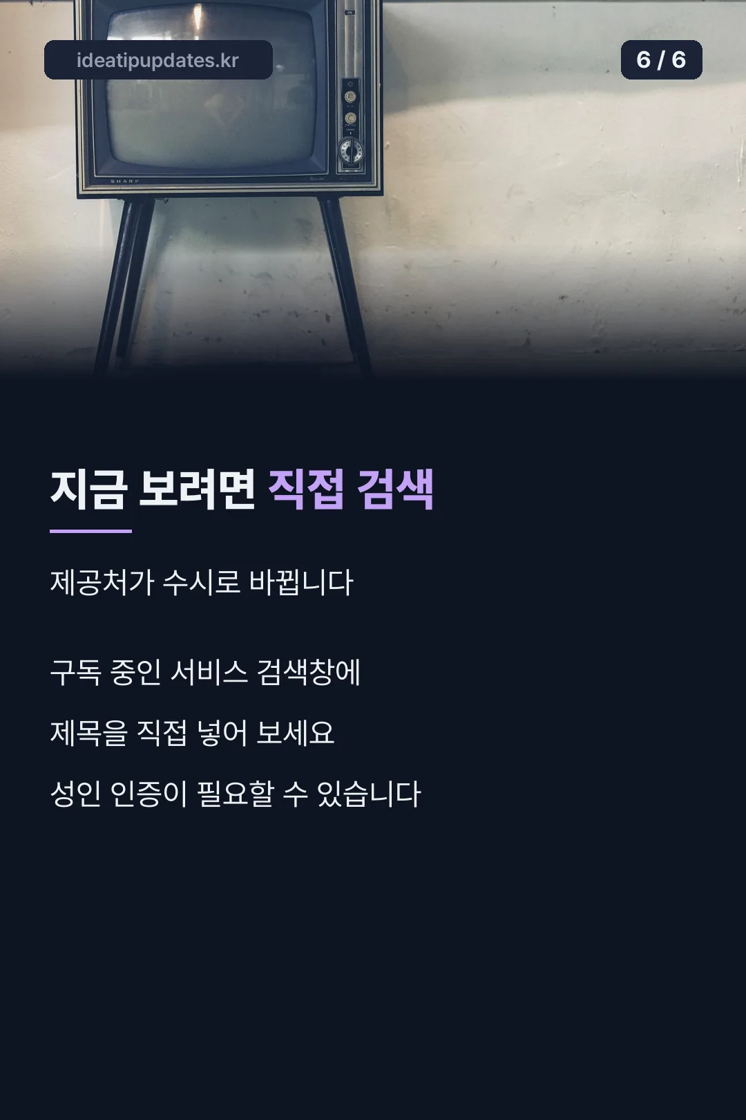 시청 방법