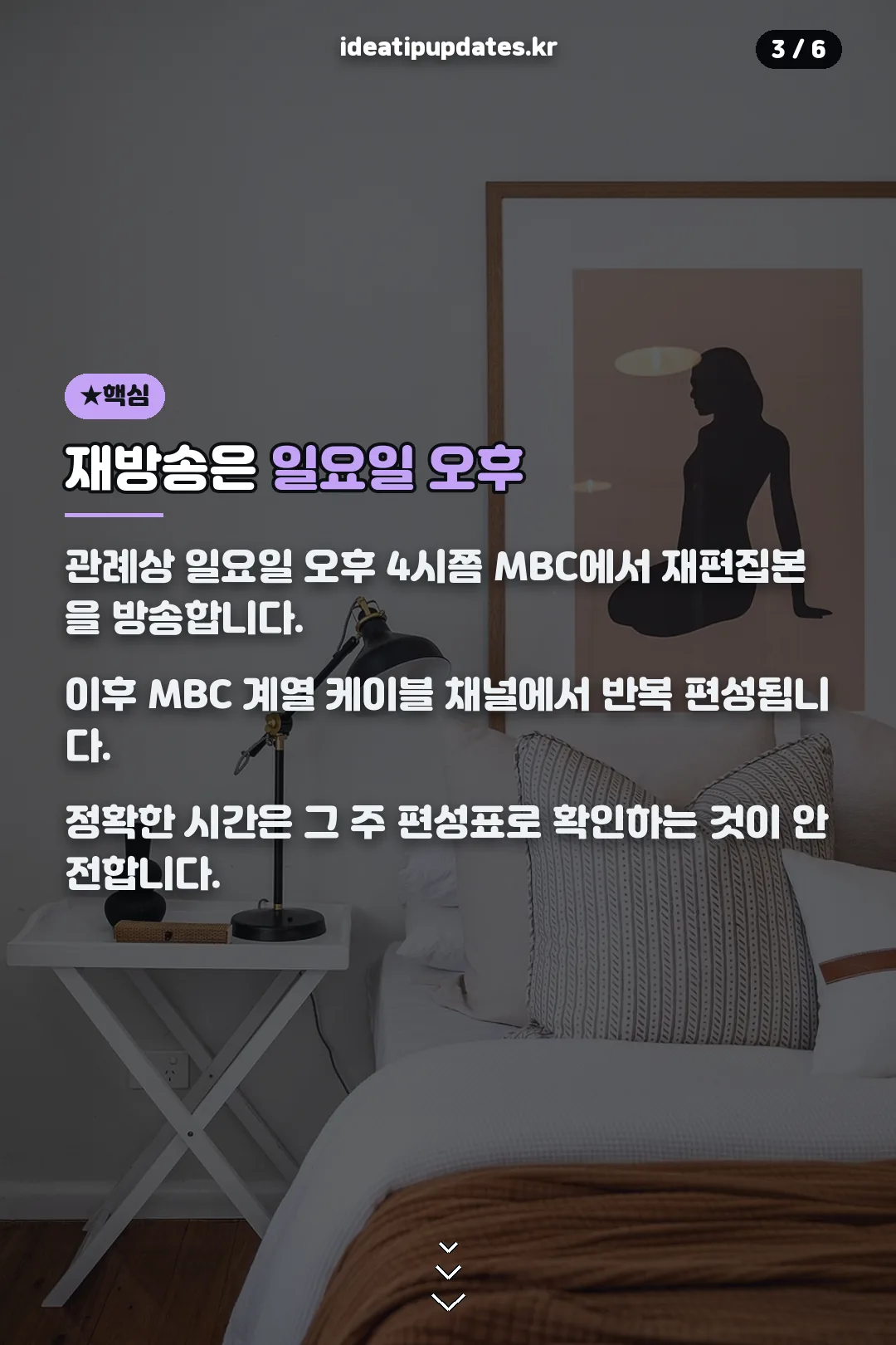 재방송 시간 안내