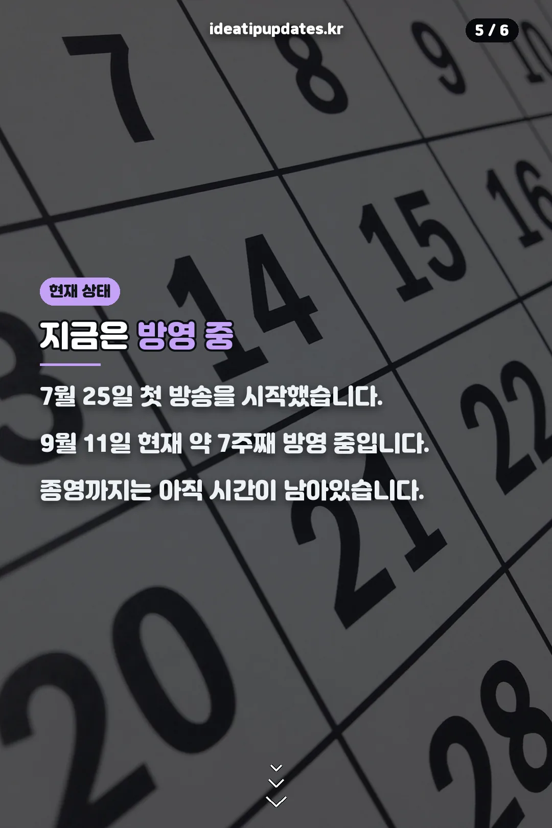 현재 방영 상태