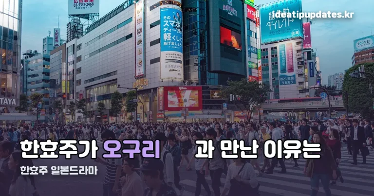 한효주 일본드라마 정리 썸네일