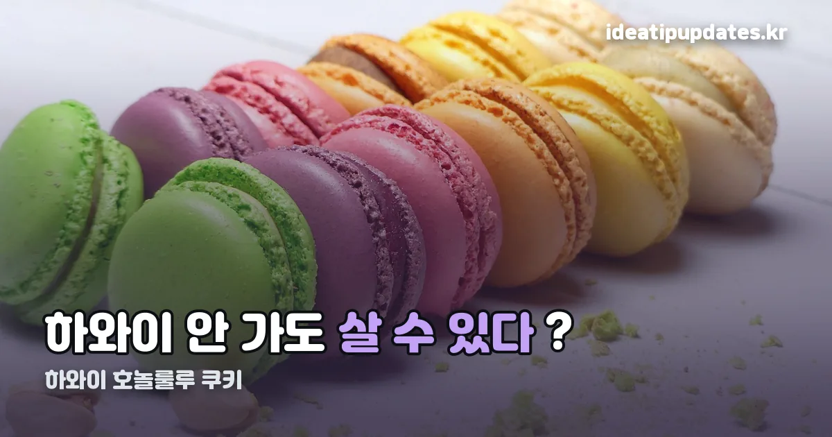 하와이 호놀룰루 쿠키 정리 썸네일